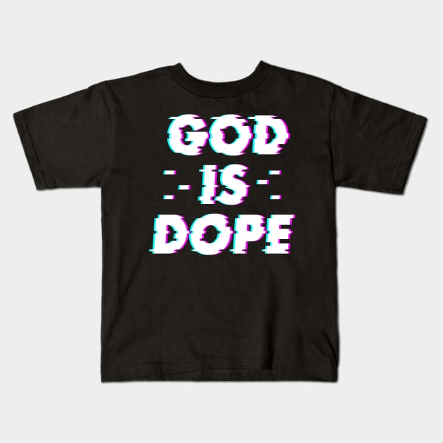 GOD IS DOP , Christian Jesus Faith Believer , optical illusion Kids T-Shirt by shirts.for.passions